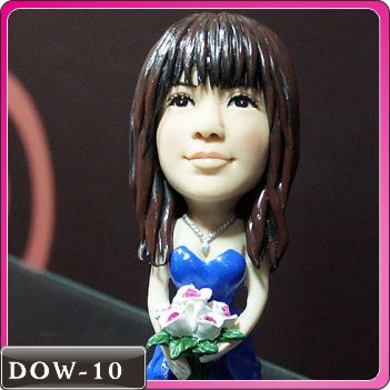 DOW-10 公仔娃娃-新娘公仔(藍色)